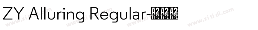 ZY Alluring Regular字体转换